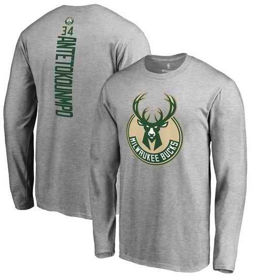 Milwaukee Bucks Men Long T Shirt 002